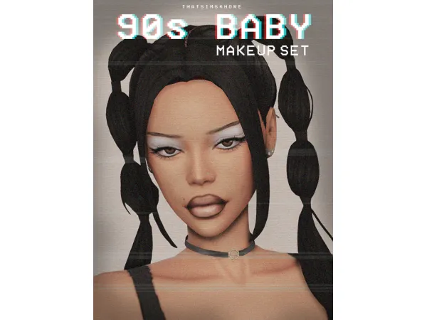 Maxis Match 90s baby makeup set by thatsims4hore - The Sims 4 Custom Content