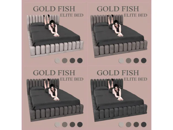 GoldFish Elite Bed By GoldFishSims