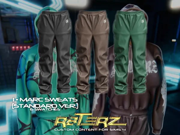 Alpha R8TERZ Marc Sweats Standard Version - The Sims 4 Custom Content