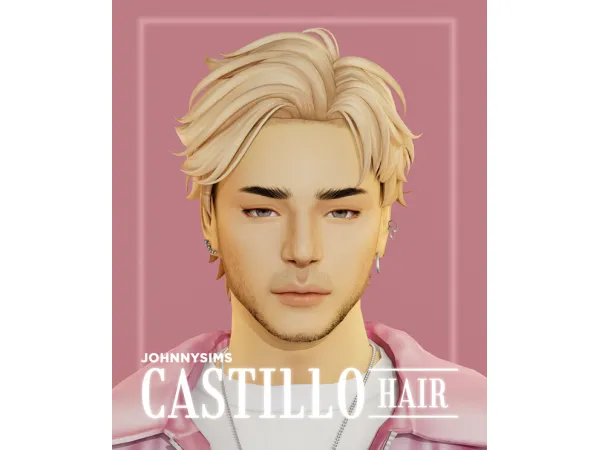 Maxis Match Castillo Hair by johnnysims - The Sims 4 Custom Content