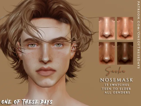 Alpha Nosemask012 Sacha by One Of These Days - The Sims 4 Custom Content
