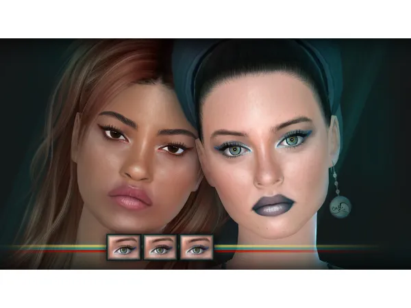 Alpha Sophia Lauren Eyeliner by BAkalia - The Sims 4 Custom Content