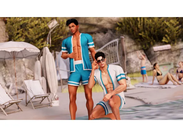 Alpha Archie's Clothing Set by WisteriaSims - The Sims 4 Custom Content