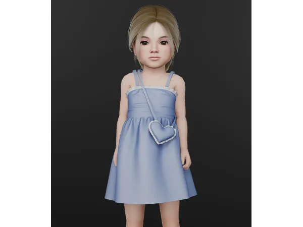 Alpha Emily Dress (Toddler) by Talarian - The Sims 4 Custom Content