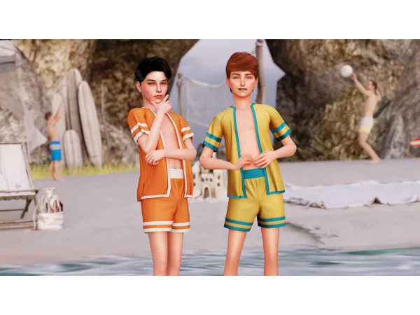Alpha Archie Set (Childen) by WisteriaSims - The Sims 4 Custom Content