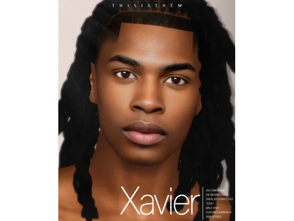 Alpha Xavier Skin Sim by Thisisthem - The Sims 4 Custom Content