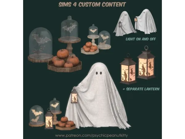 Mix Halloween Decoration - The Sims 4 Custom Content