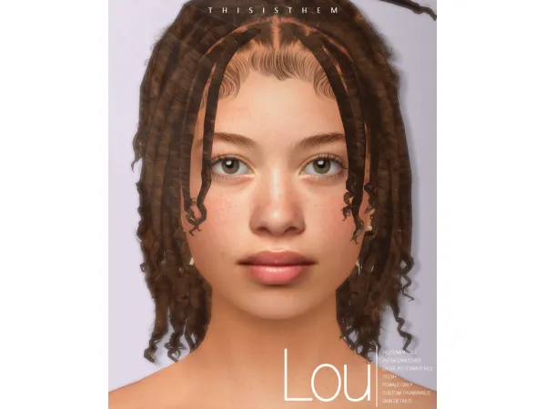 Alpha Lou Skin Sim by Thisisthem - The Sims 4 Custom Content