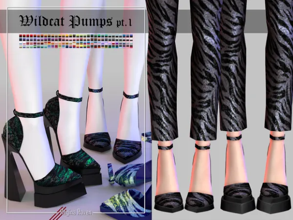 Mix Wildcat Pumps part 1 by Regina Raven - The Sims 4 Custom Content