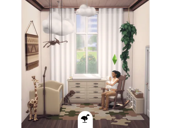 Maxis Match BGIN Kids Bedroom by TudTuds - The Sims 4 Custom Content