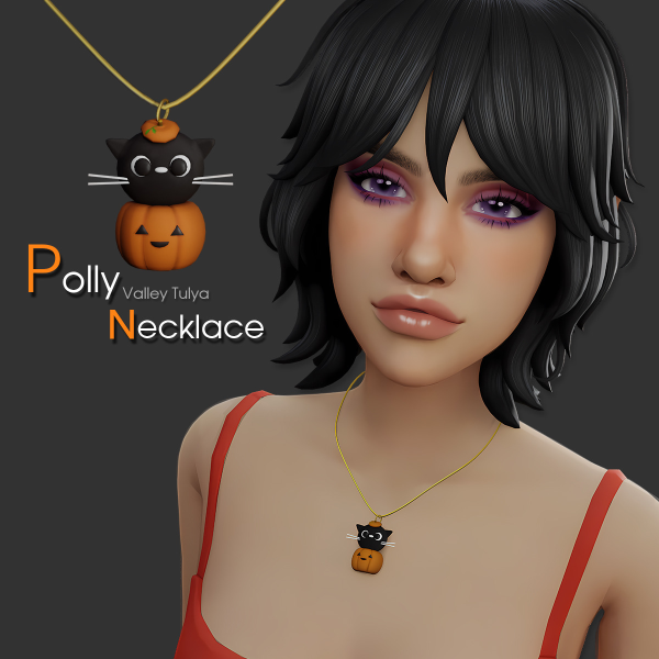 Mix Polly Necklace by simsfinds - The Sims 4 Custom Content