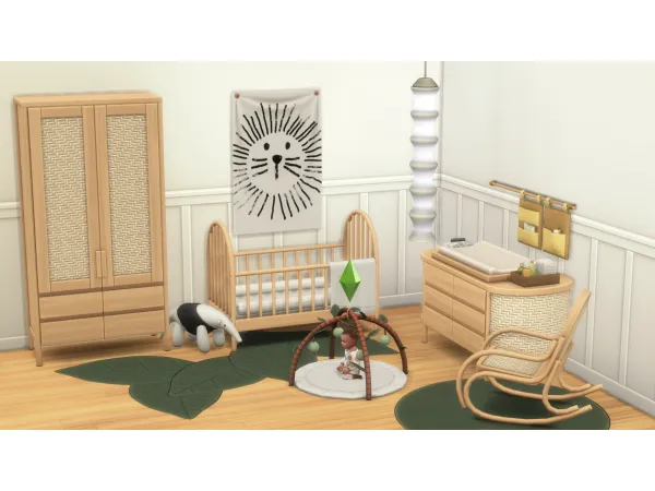 Maxis Match CRIB Infant Room by TudTuds - The Sims 4 Custom Content