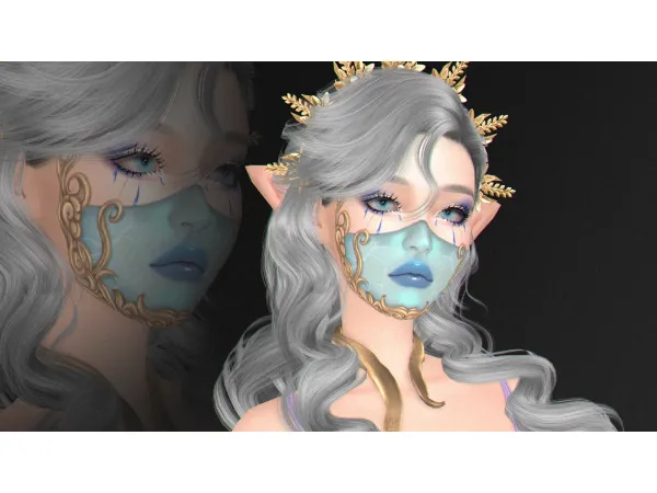 Mix Archon Mask (BLUSH) by Kikuruacchi - The Sims 4 Custom Content