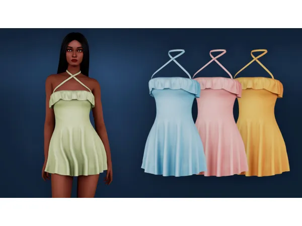 Mix Summer Sundress by MysteriousOo - The Sims 4 Custom Content
