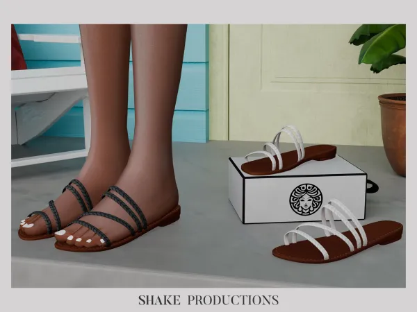 Alpha Vintage Summer Irma Sandals - The Sims 4 Custom Content
