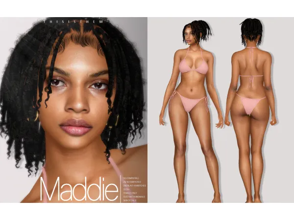 Alpha Maddie Skin Sim by ThisIsThem - The Sims 4 Custom Content