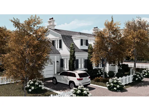 Alpha Cozy Autumn Home by Chiara - The Sims 4 Custom Content