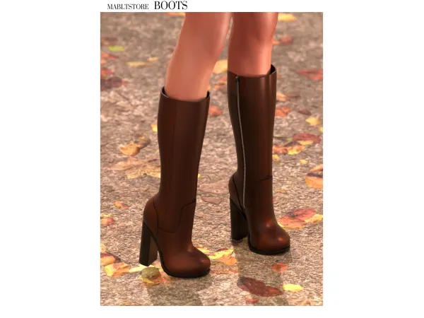 Alpha LIVING BOOTS by Mably - The Sims 4 Custom Content