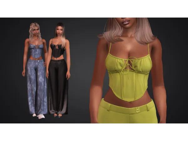 Mix Rocio Outfit by ali - The Sims 4 Custom Content