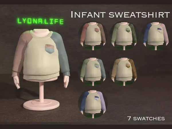 Maxis Match Infant Sweatshirt by lyonalife - The Sims 4 Custom Content