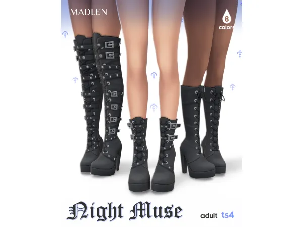 Maxis Match Night Muse Set by Madlen - The Sims 4 Custom Content
