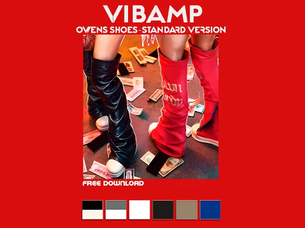 Alpha VIBAMP Owens Shoes Standard Version - The Sims 4 Custom Content