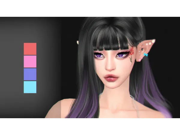 Mix Thorn Tattoo by Kikuruacchi - The Sims 4 Custom Content