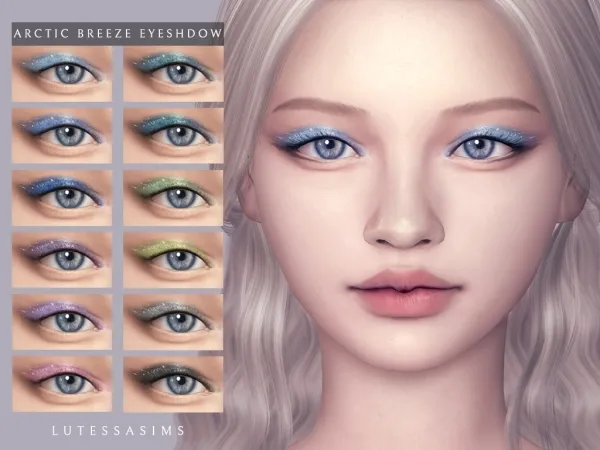 Alpha Arctic Breeze Eyeshadow - The Sims 4 Custom Content