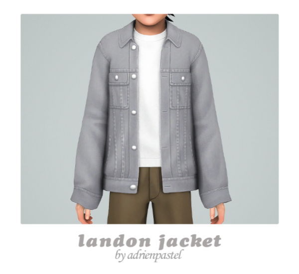 Maxis Match Landon Jacket by simsfinds - The Sims 4 Custom Content