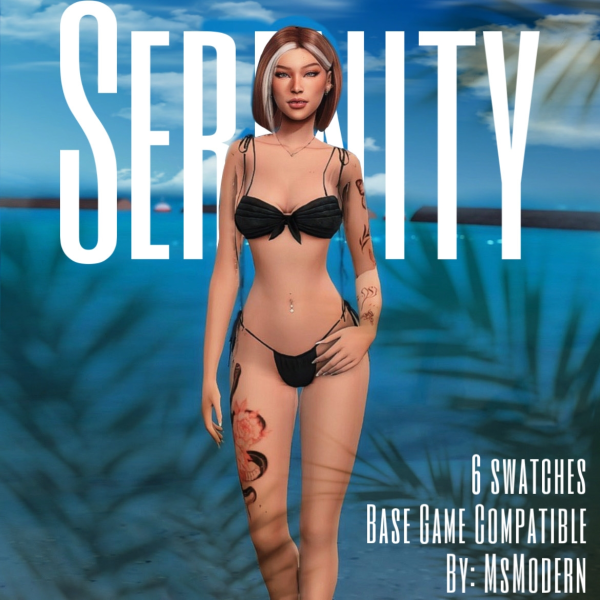 Mix SERENITY TATTOO by MsModern - The Sims 4 Custom Content