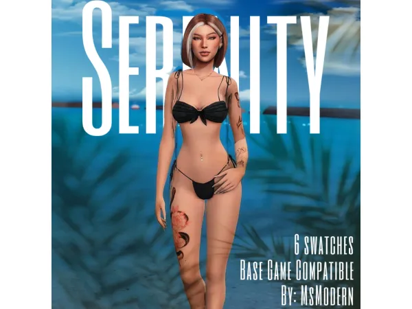 Mix SERENITY TATTOO by MsModern - The Sims 4 Custom Content