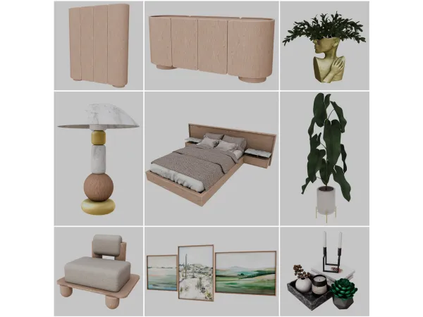 Mix GEMINI SET by ts4novvvas - The Sims 4 Custom Content