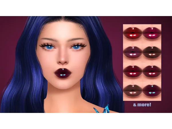 Mix Scabiosa lipstick by Obscurus - The Sims 4 Custom Content