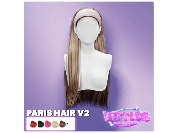 Paris Hair V2 By VitterUniverse