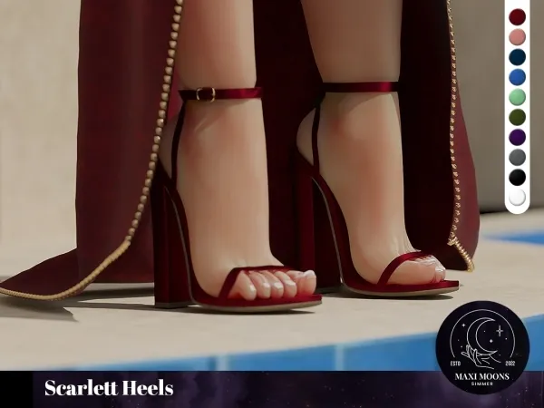 Alpha Scarlett Heels - The Sims 4 Custom Content