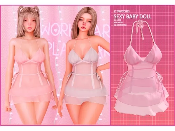 Alpha Sexy baby doll - The Sims 4 Custom Content