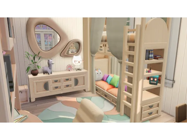 Maxis Match Coastal Country Kids Room by k8edid - The Sims 4 Custom Content