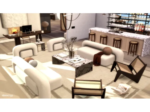 Alpha Simscryp Vasylia Stusa Apt by simscryp - The Sims 4 Custom Content