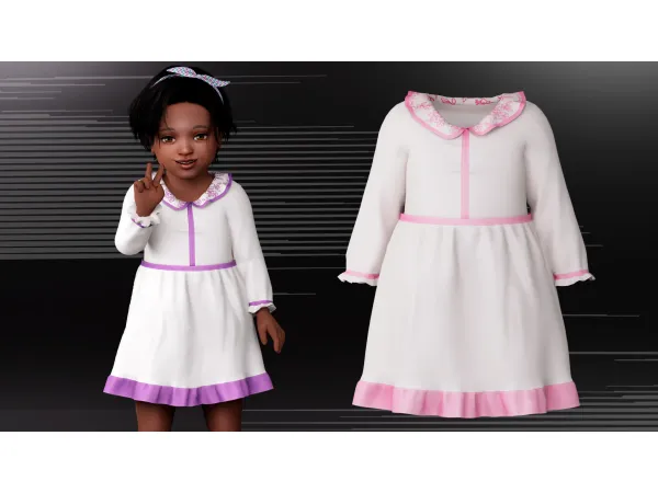Mix Nova Dress by Garfiel - The Sims 4 Custom Content