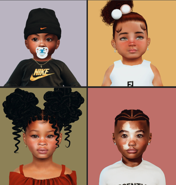 Alpha Sim Dump 32 Infant Toddler Children by simsfinds - The Sims 4 Custom Content