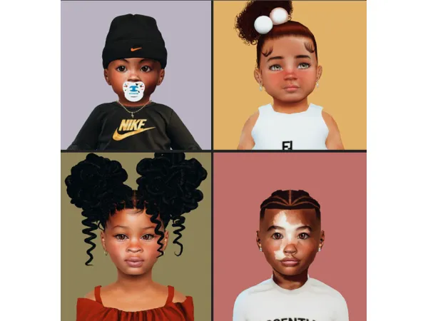 Alpha Sim Dump 32 Infant Toddler Children by Depressed Simmer - The Sims 4 Custom Content