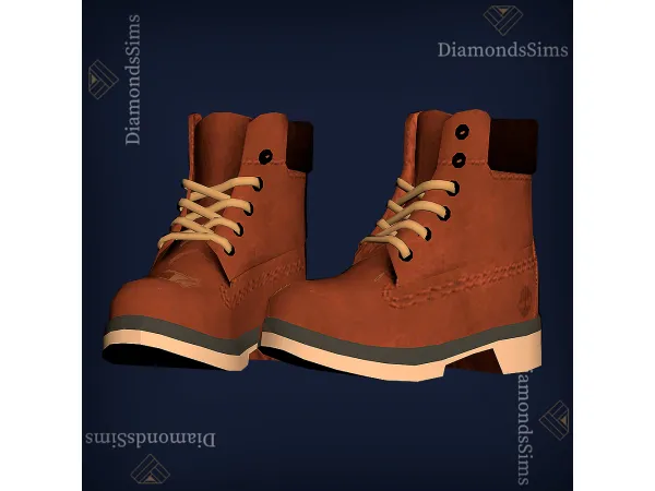 Maxis Match Boots 59 by diamondsims - The Sims 4 Custom Content