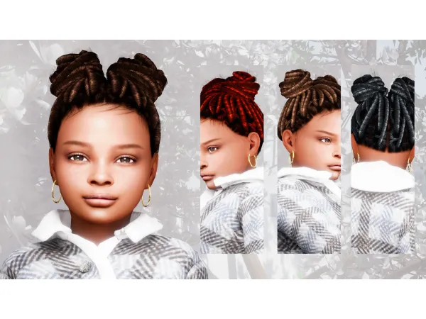 Alpha Zelia Hairstyle Child - The Sims 4 Custom Content