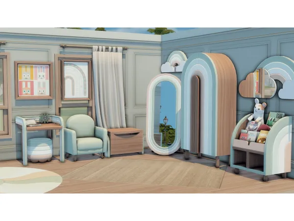 Maxis Match Toddler bedroom Peacemaker by bojanasimsyt - The Sims 4 Custom Content
