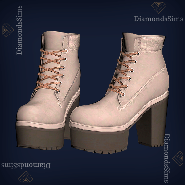 Maxis Match Boots heels 58 by simsfinds - The Sims 4 Custom Content