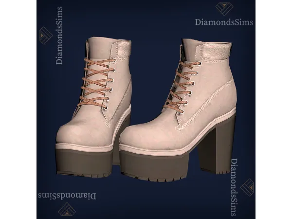 Maxis Match Boots heels 58 by diamondsims - The Sims 4 Custom Content