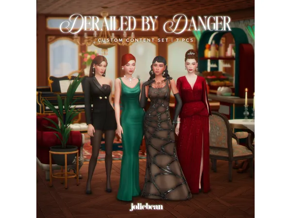 Maxis Match Derailed by Danger Set by Joliebean - The Sims 4 Custom Content
