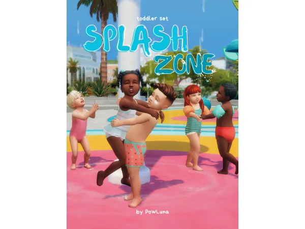 Maxis Match SPLASH ZONE by PowLuna - The Sims 4 Custom Content
