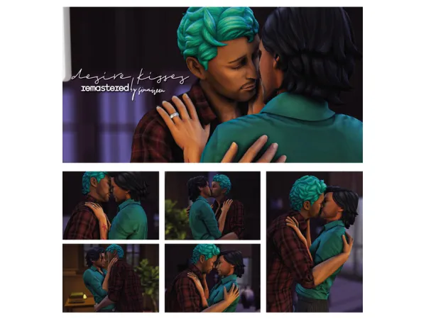 Mix Desire kisses remastered by simmireen - The Sims 4 Custom Content