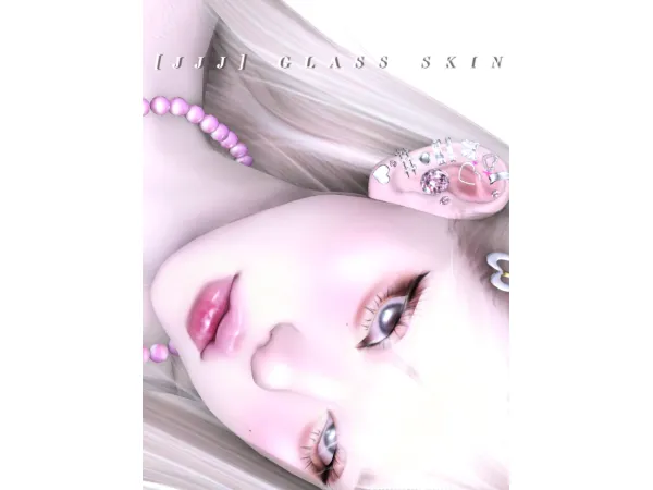 Alpha GLASS SKIN by [JJJ] - The Sims 4 Custom Content